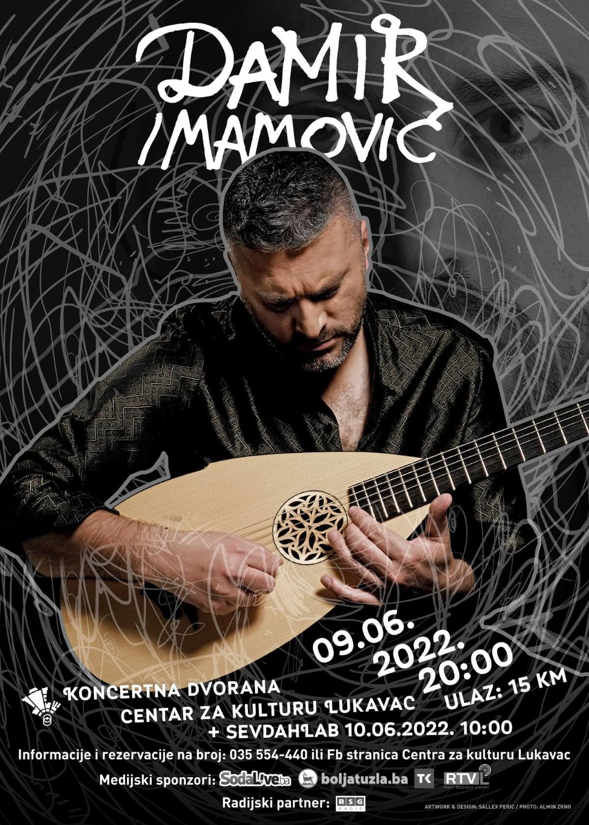 Damir Imamović – Najbolji muzičar Evrope u 2021. godini, 9. juna u Lukavcu