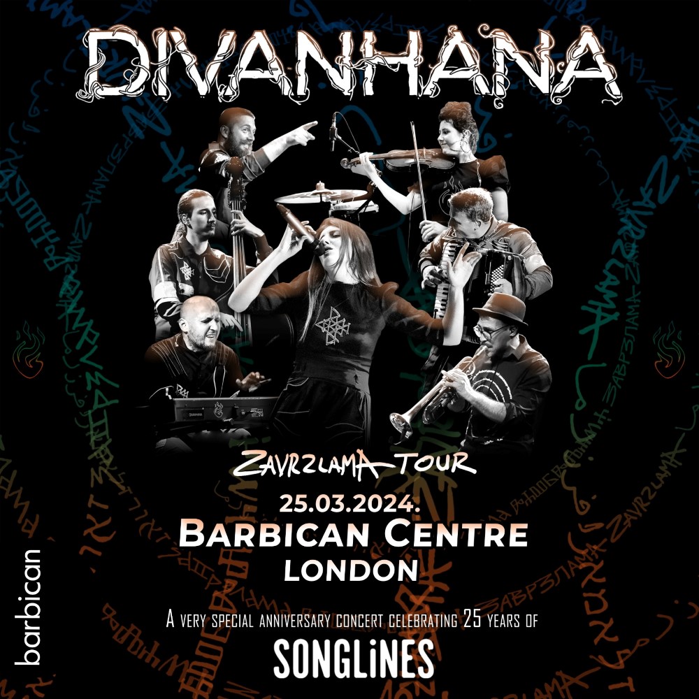 Divanhana najavljuje koncert u velikom Barbican centru u Londonu